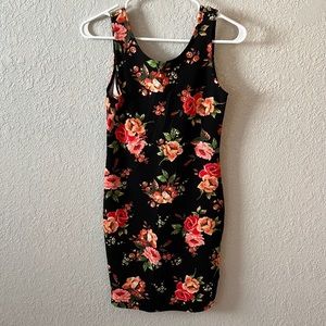 black floral dress